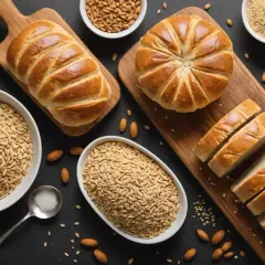 Bröd, nötter och frön. För mycket gluten kan leda till förstoppning.