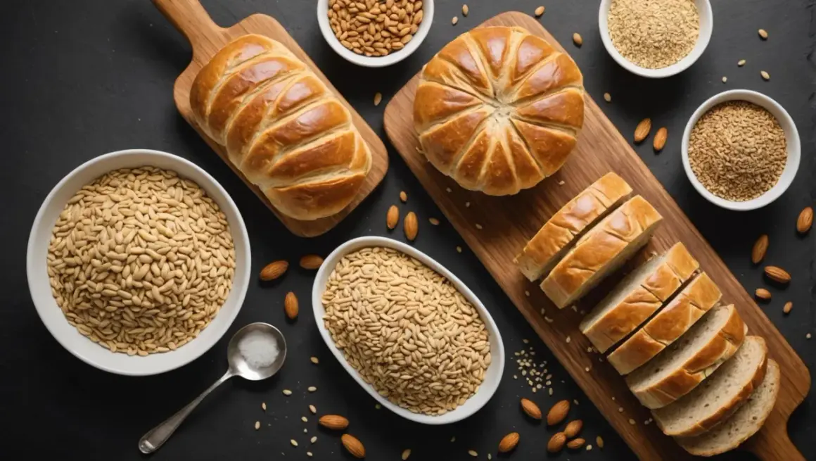 Bröd, nötter och frön. För mycket gluten kan leda till förstoppning.