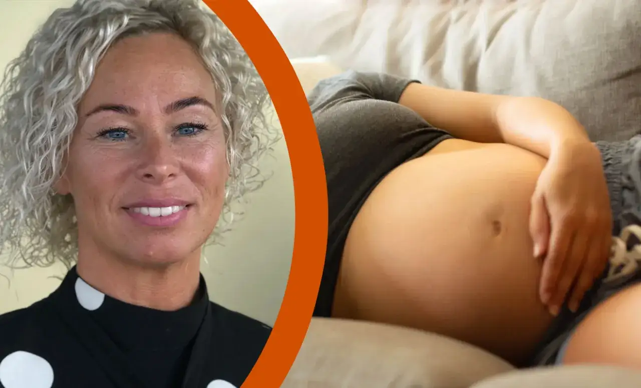 Gravid kvinna med illamående, diskuterar medicin.